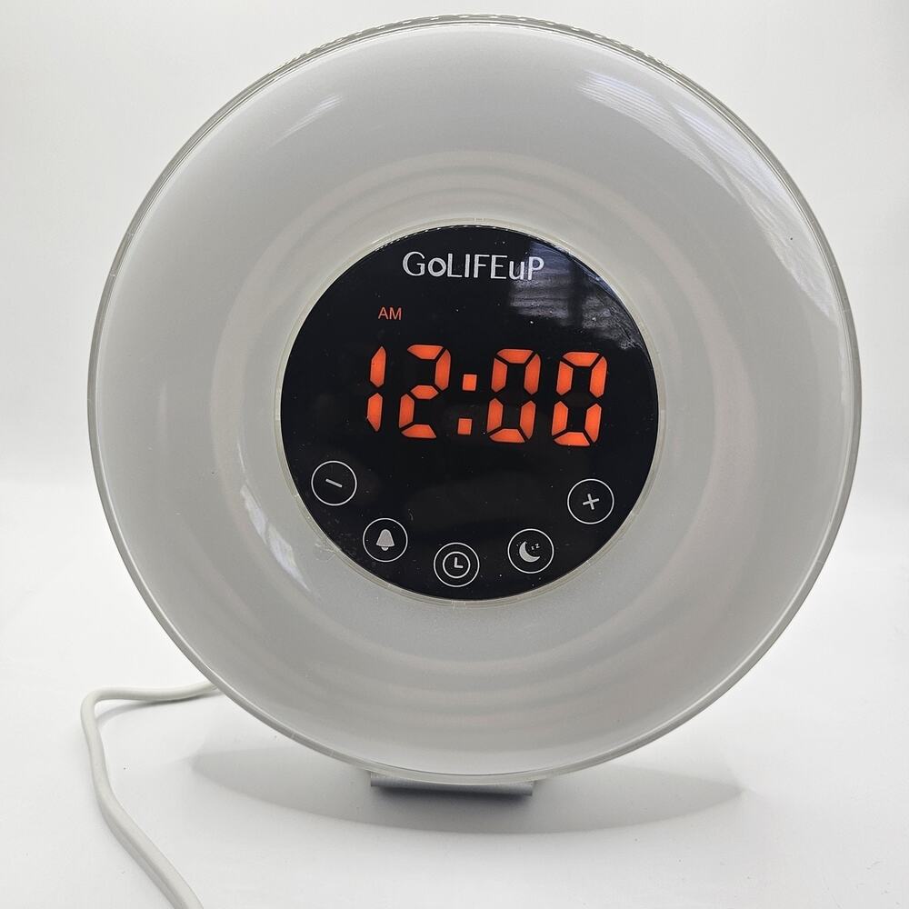 Sunrise Wake Up Digital Alarm Clock With FM Radio Sleep Timer 7 Color Light 0021